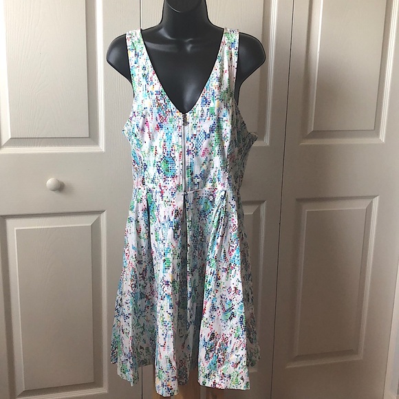 Guess Sleeveless Front Zip  Dress Sz 12 - Picture 1 of 9